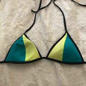 PINK neon bikini top